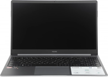 Ноутбук Tecno MegaBook T1, 15.6", IPS, AMD Ryzen 5 5560U, LPDDR4 16ГБ, SSD 512ГБ, AMD Radeon Graphics, серый (71003300136) TECNO