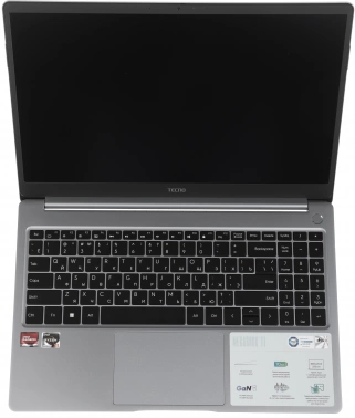 Ноутбук Tecno MegaBook T1, 15.6", IPS, AMD Ryzen 5 5560U, LPDDR4 16ГБ, SSD 512ГБ, AMD Radeon Graphics, серый (71003300136) TECNO