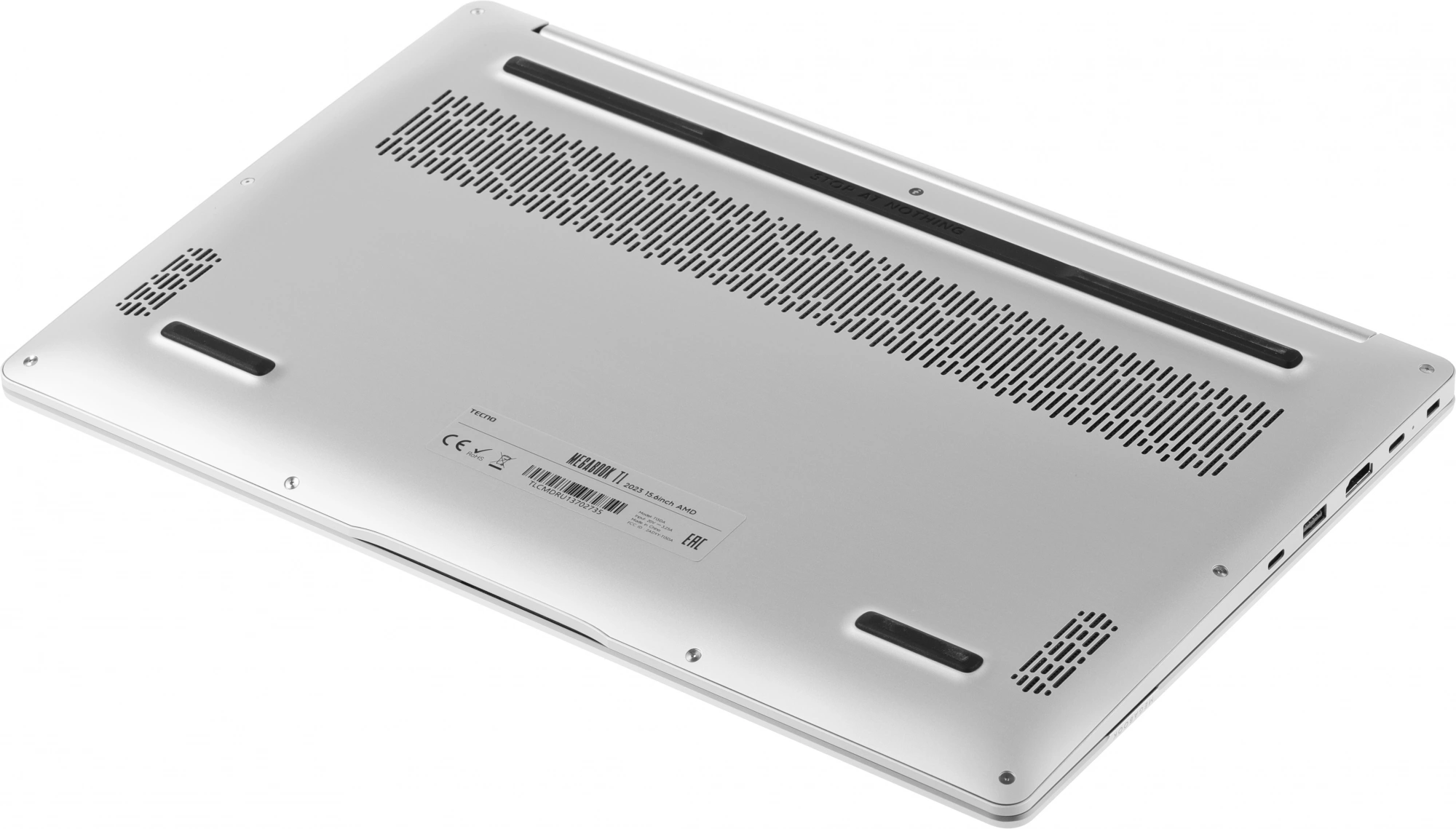 Ноутбук Tecno MegaBook T1, 15.6", IPS, AMD Ryzen 5 5560U, LPDDR4 16ГБ, SSD 512ГБ, AMD Radeon Graphics, серебристый (71003300137) от официального дилера в России