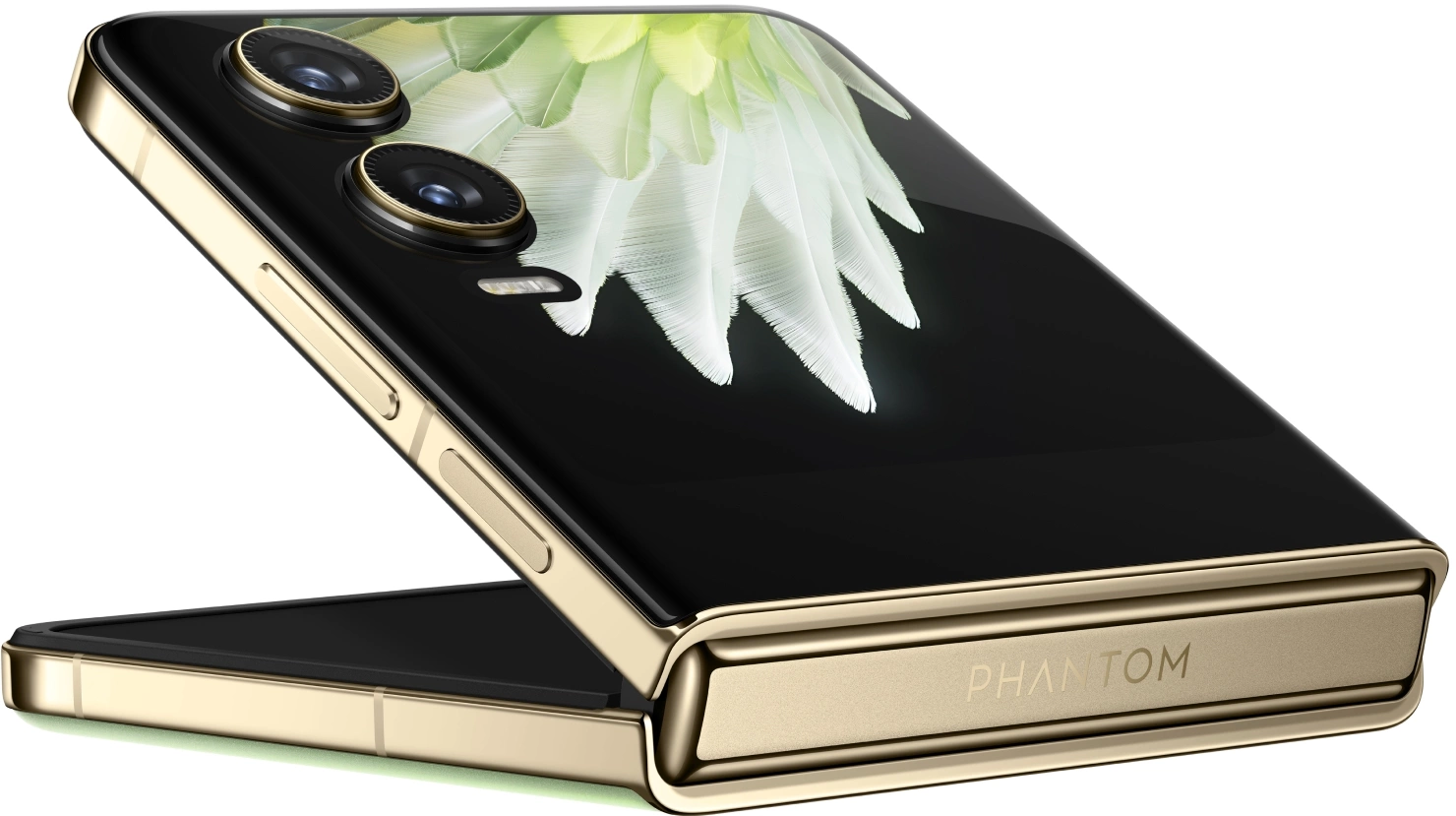Смартфон Tecno Phantom V Flip2 5G AE11 8ГБ/256ГБ, зеленый (ae11 256+8 travertine green) от официального дилера в России