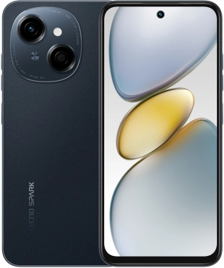 Смартфон Tecno Spark Go 1 3ГБ/64ГБ, черный (kl4 64+3 startrail black) TECNO