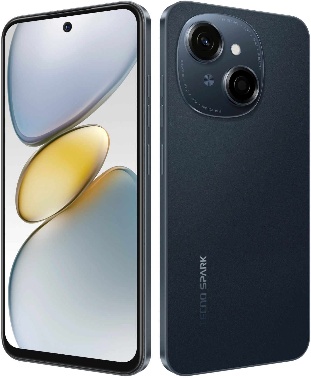 Смартфон Tecno Spark Go 1 3ГБ/64ГБ, черный (kl4 64+3 startrail black) от официального дилера в России