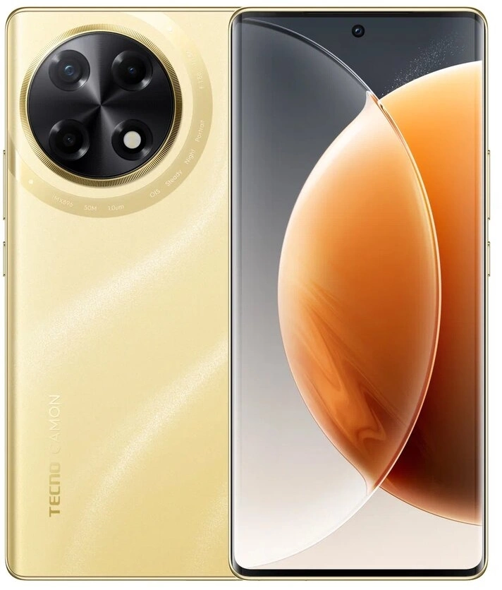 Смартфон Tecno Camon 30S 8ГБ/128ГБ, золотистый (tcn-cla5.8.128.gd) от официального дилера в России