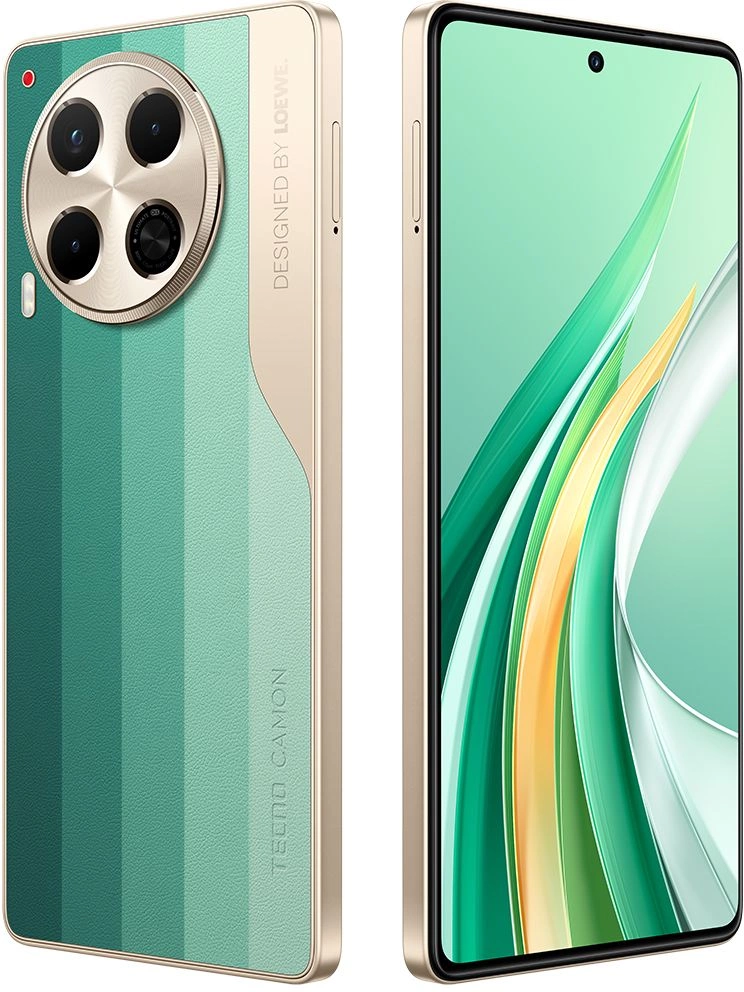 Смартфон Tecno Camon 30 5G 8ГБ/256ГБ, зеленый (cl7 256+8 design edition) от официального дилера в России