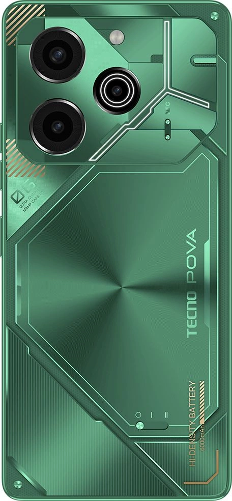Смартфон Tecno Pova 6 Pro 5G 12ГБ/256ГБ, зеленый (li9 256+12 comet green) от официального дилера в России