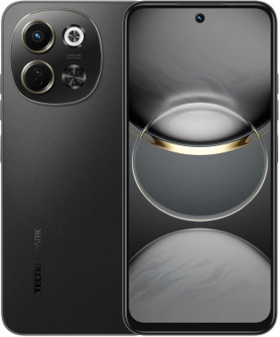 Смартфон Tecno Spark 30 5G 6ГБ/128ГБ, черный (kl8 128+6 midnight shadow) TECNO