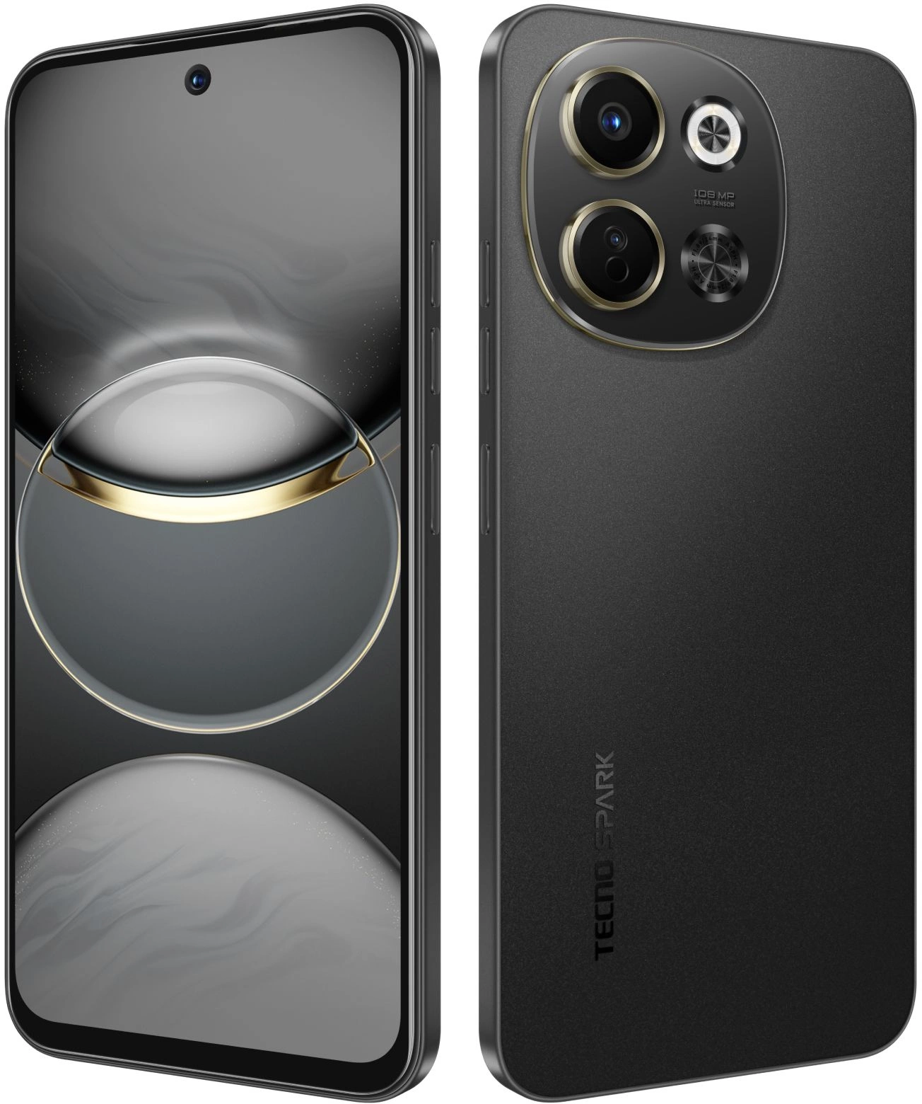 Смартфон Tecno Spark 30 5G 6ГБ/128ГБ, черный (kl8 128+6 midnight shadow) от официального дилера в России