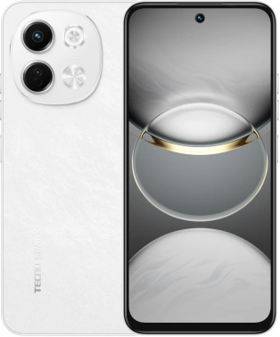 Смартфон Tecno Spark 30 5G 6ГБ/128ГБ, белый (kl8 128+6 aurora cloud) TECNO