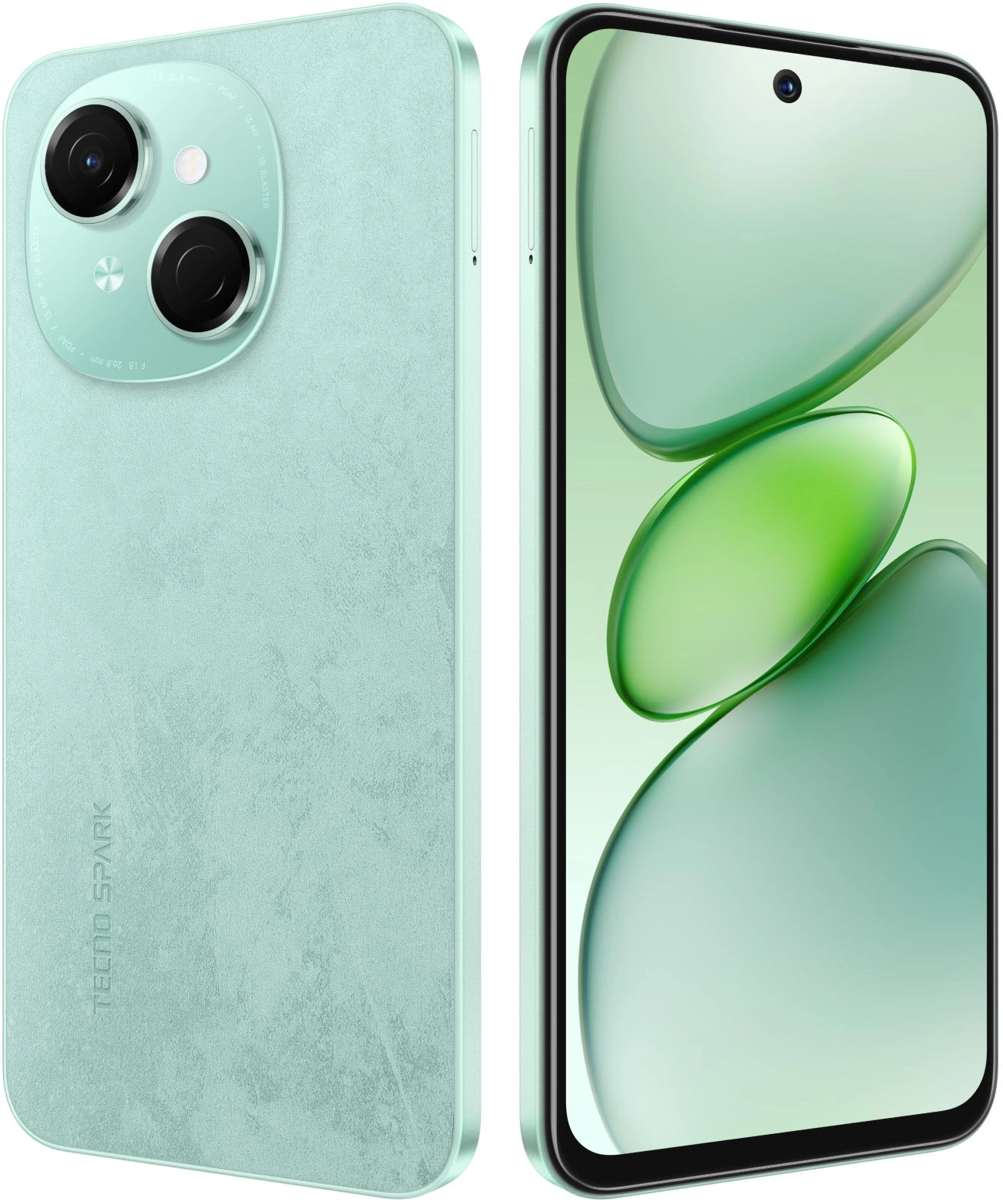 Смартфон Tecno Spark Go 1 4ГБ/128ГБ, зеленый (kl4 128+4 magic skin green) от официального дилера в России