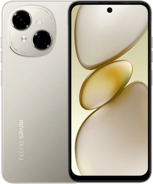 Смартфон Tecno Spark Go 1 3ГБ/64ГБ, золотой (kl4 64+3 titanium gold) TECNO