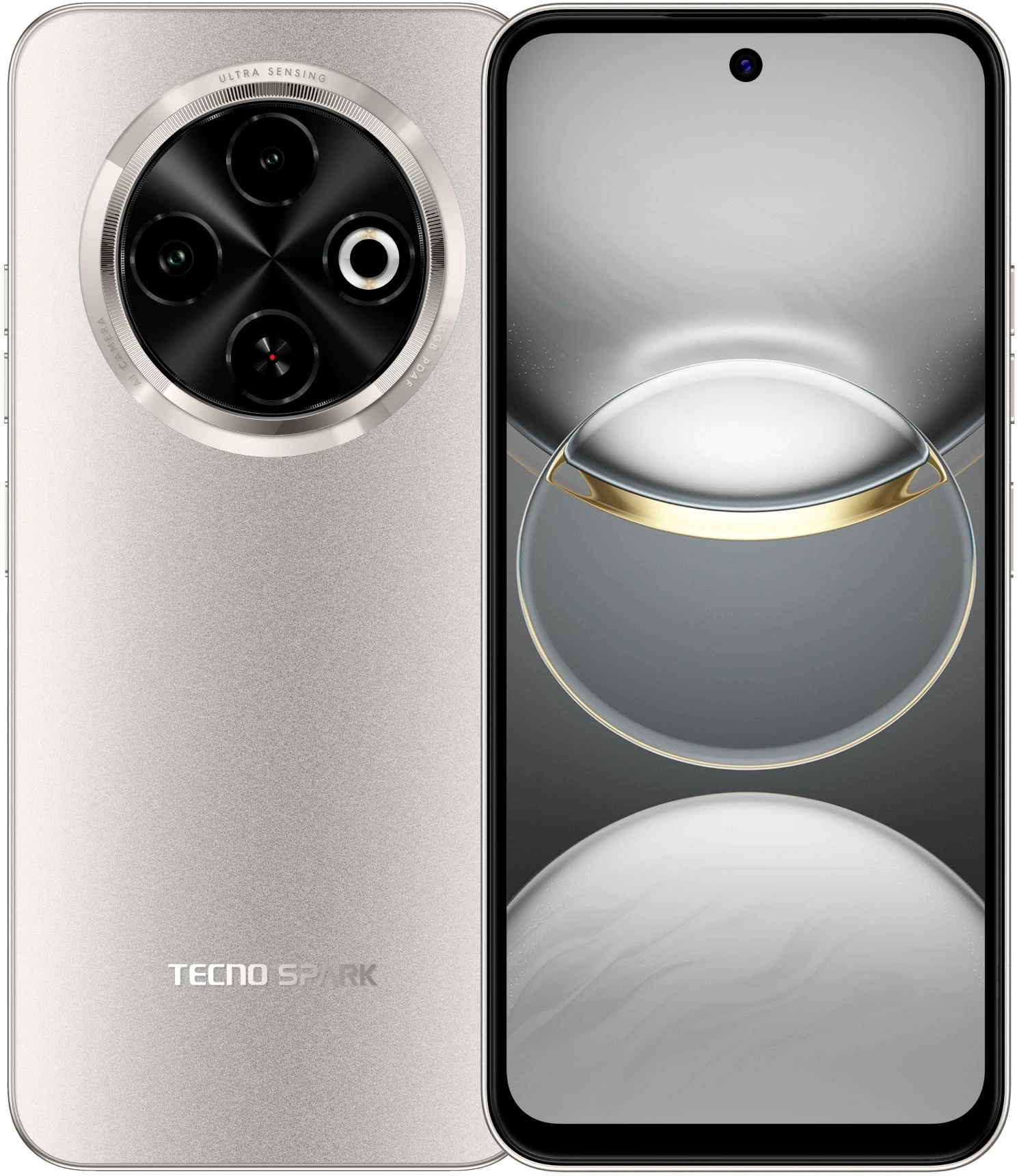 Смартфон Tecno Spark 30C 8ГБ/256ГБ, золотой (kl5n 256+8 titanium gold) от официального дилера в России