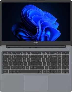 Ноутбук Tecno MegaBook K15SDA, 15.6", IPS, AMD Ryzen 5 7430U, DDR4 16ГБ, SSD 1024ГБ, AMD Radeon Graphics, серый (71003300494) TECNO