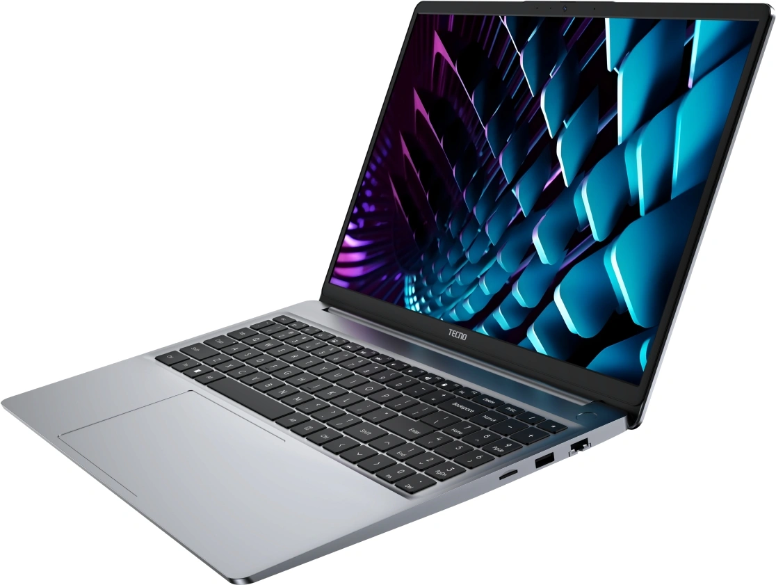 Ноутбук Tecno MegaBook K16SDA, 16", IPS, AMD Ryzen 5 7430U, DDR4 16ГБ, SSD 512ГБ, AMD Radeon Graphics, серый (71003300341) от официального дилера в России