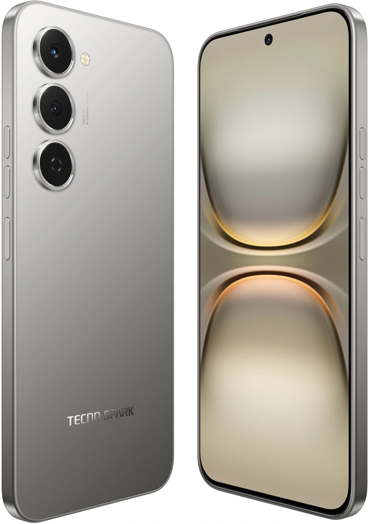 Смартфон Tecno Spark 40 Pro 8ГБ/128ГБ, титан (km6 128+8 moon titanium) от официального дилера в России