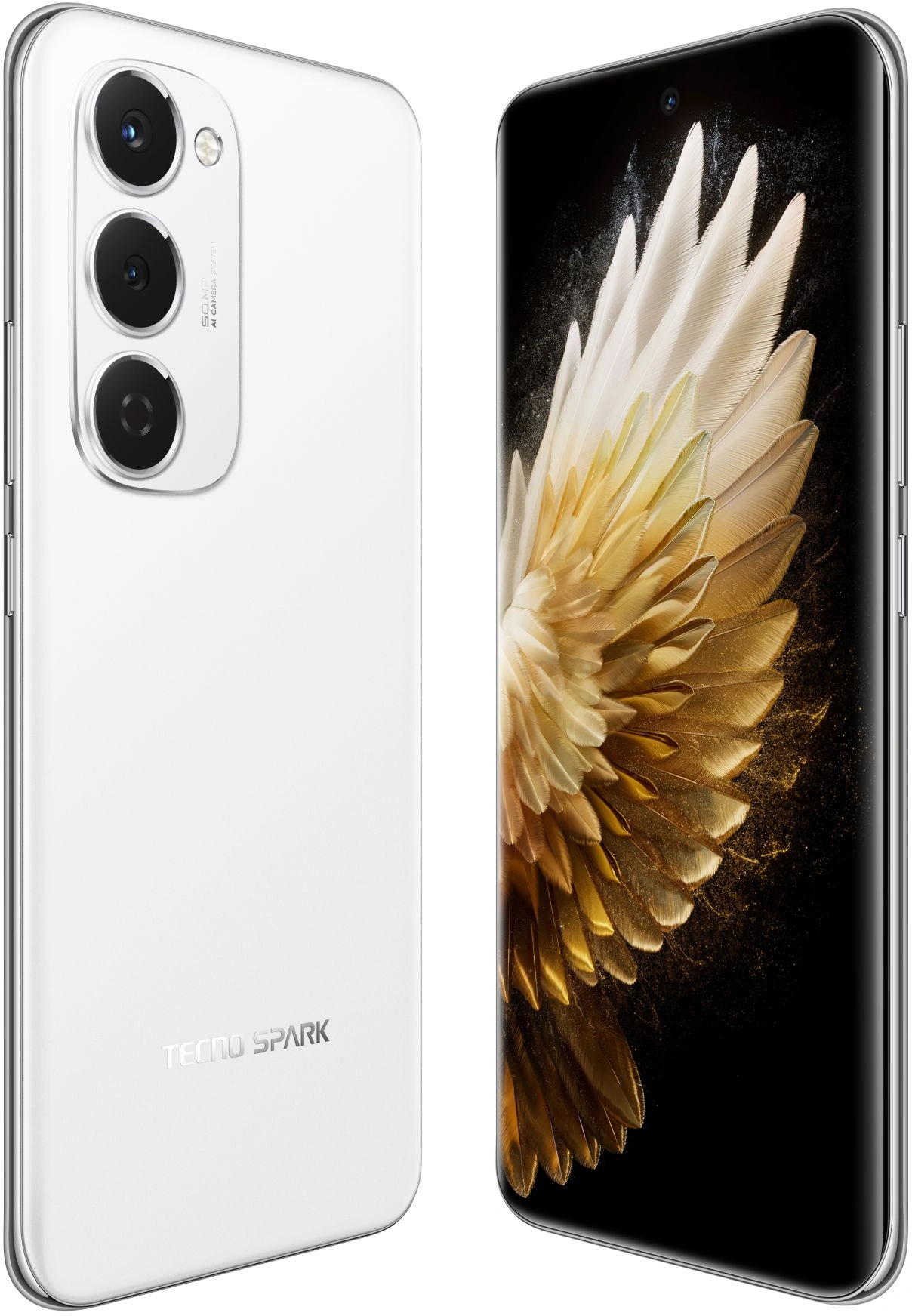 Смартфон Tecno Spark 40 Pro+ 8ГБ/256ГБ, белый (km7 256+8 aurora white) от официального дилера в России
