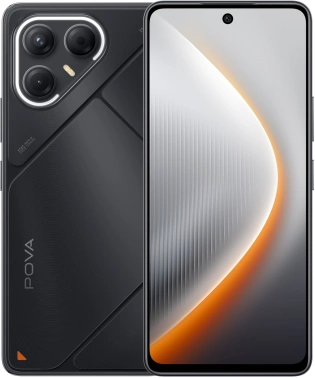 Смартфон Tecno Pova 7 5G 8ГБ/256ГБ, черный (lj7 256+8 geek black) TECNO