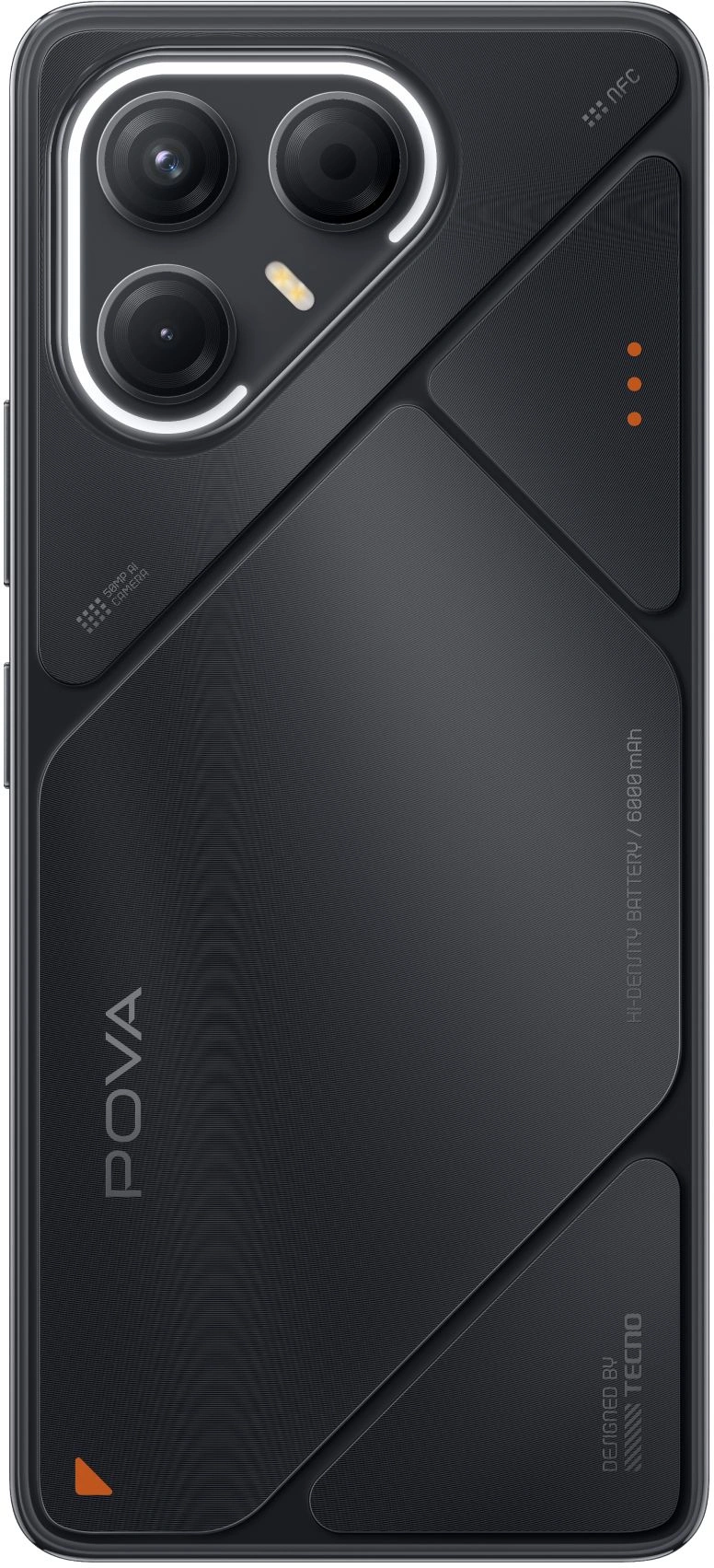 Смартфон Tecno Pova 7 5G 8ГБ/256ГБ, черный (lj7 256+8 geek black) от официального дилера в России
