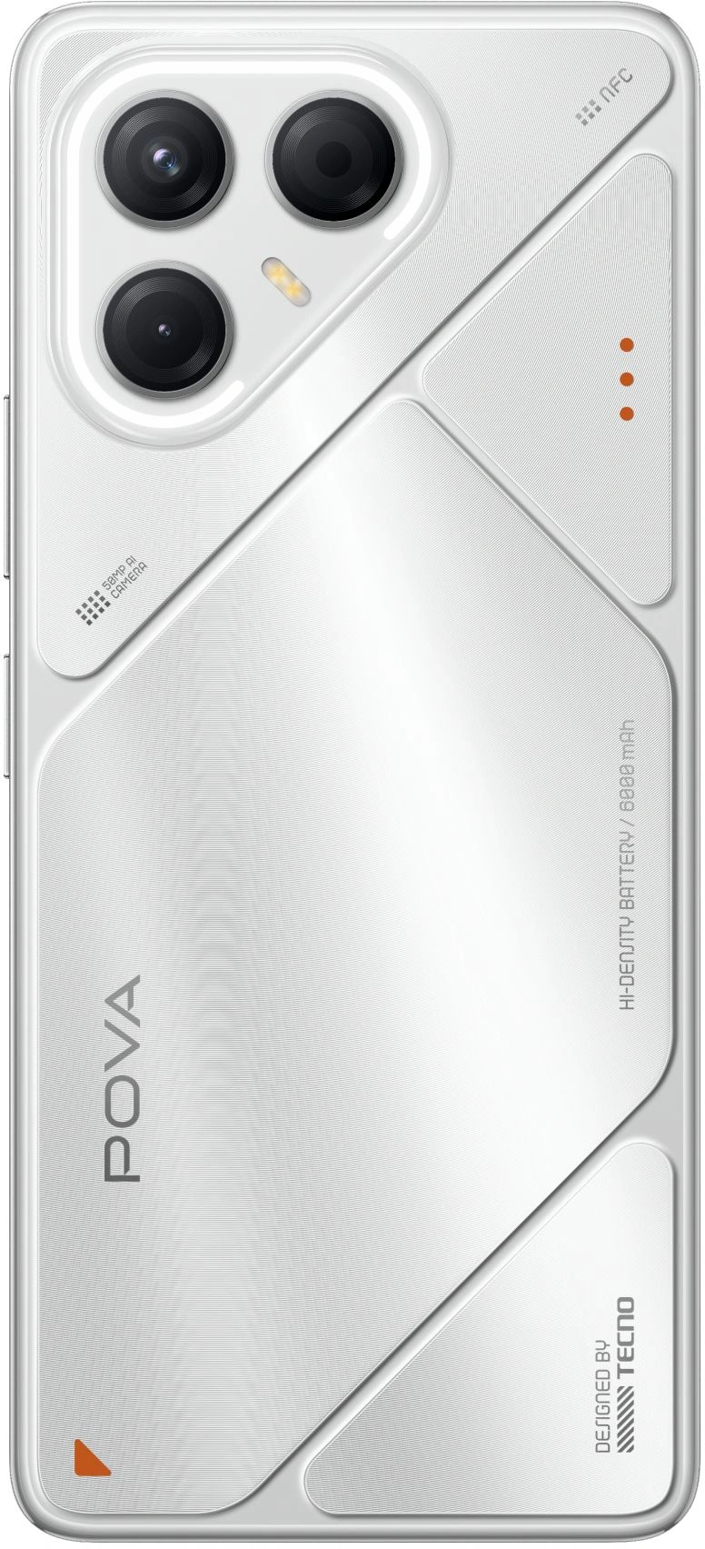 Смартфон Tecno Pova 7 5G 8ГБ/256ГБ, серебристый (lj7 256+8 magic silver) от официального дилера в России