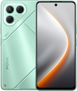 Смартфон Tecno Pova 7 5G 8ГБ/256ГБ, зеленый (lj7 256+8 oasis green) TECNO