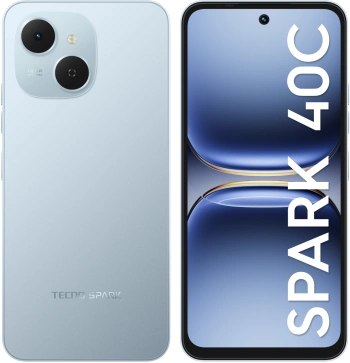 Смартфон Tecno Spark 40C 8ГБ/128ГБ, голубой (km4k 128+8 ripple blue) TECNO