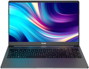 Ноутбук Tecno MegaBook T15RA, 15.6", IPS, Intel Core i9 13900HK, LPDDR4x 16ГБ, SSD 1024ГБ, Intel Iris Xe, серый (71003300393) TECNO